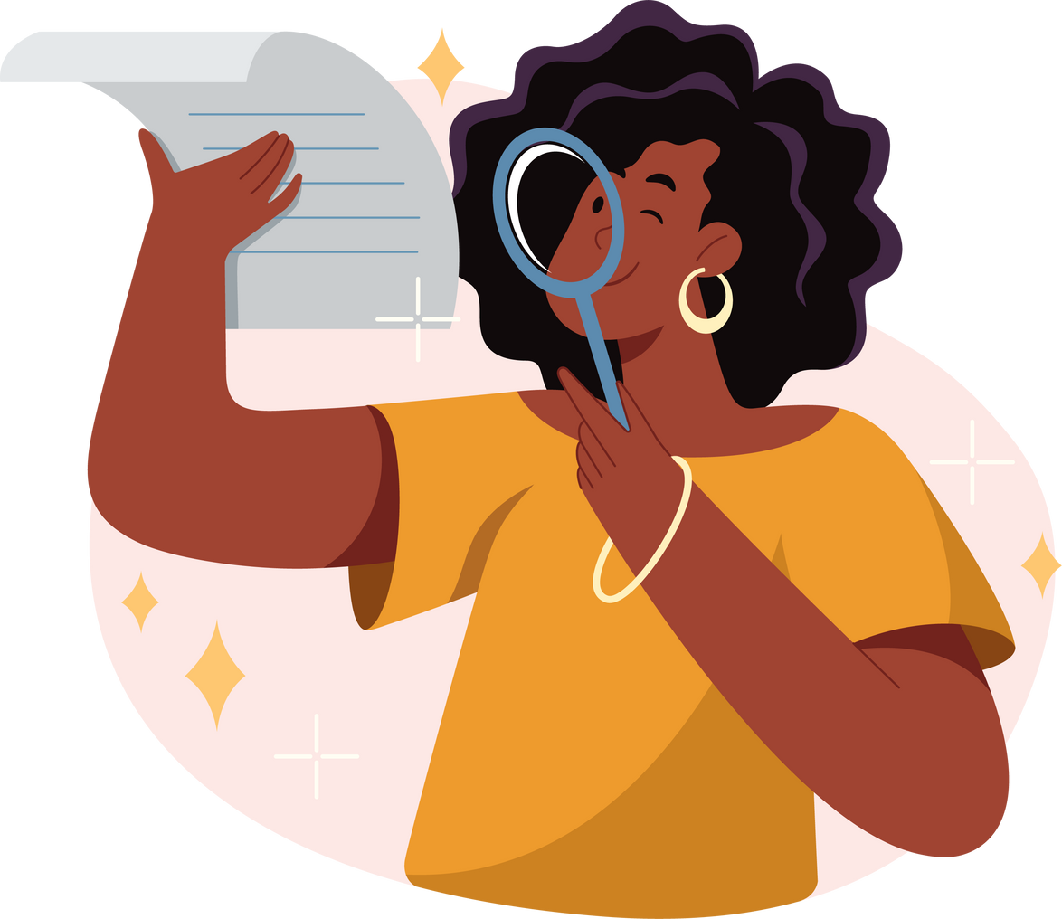 Woman Doing Research